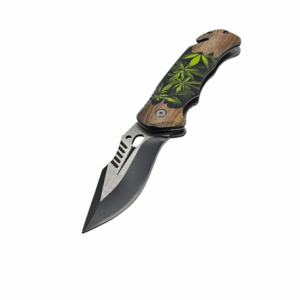 Green Nature Folding Knife
