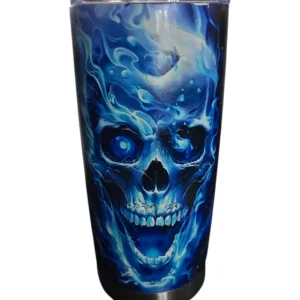 Blue Flame Skull ( 20oz Stainless Steel Tumbler)