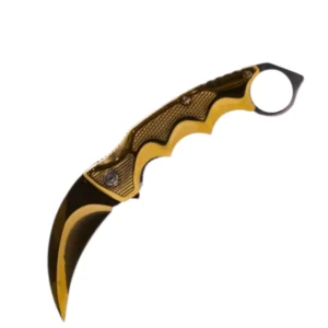 Gold Rush Karambit (Folding Pocket Knife)