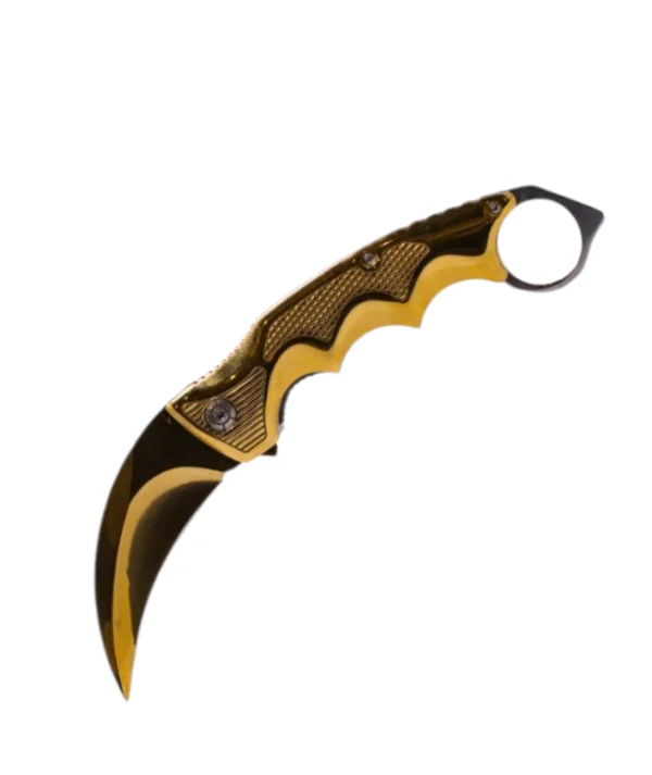 Gold Rush Karambit (Folding Pocket Knife)
