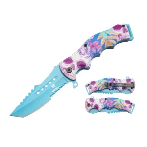 Pastel Skulls Folding Pocket Knife