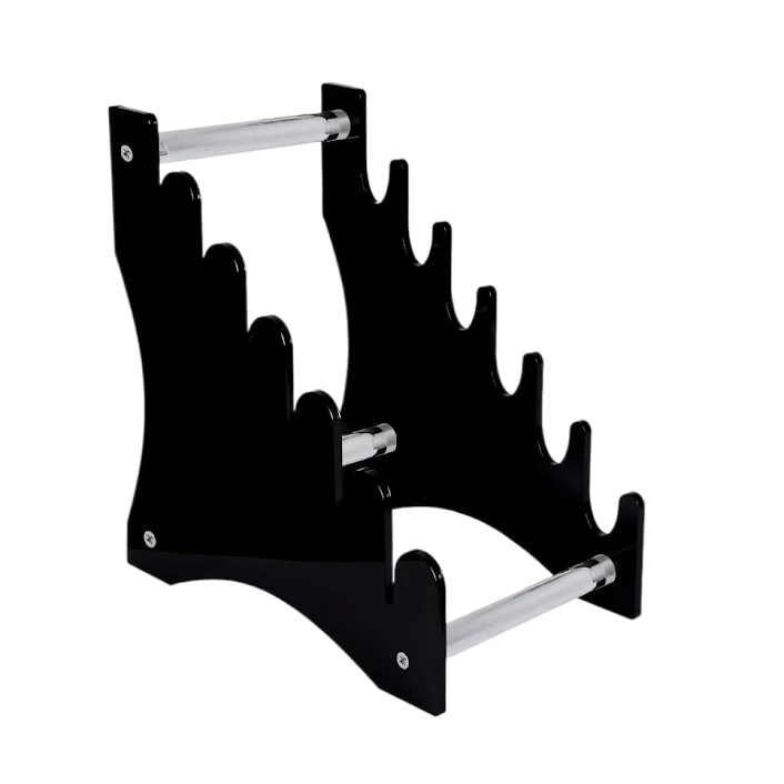 Acrylic Heavy Duty Knife Stand In Black