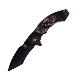Tribal Bones Silent Headdress Folding Pocket Knife