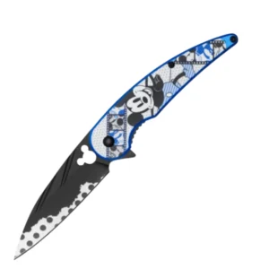 Mouse Cartoon Black Folding Pocket Knife