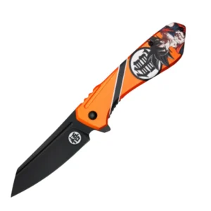 Orange Anime Folding Pocket Knife