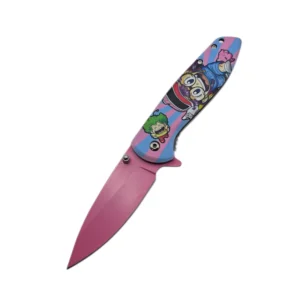 7.75" Robot Girl Folding Pocket Knife