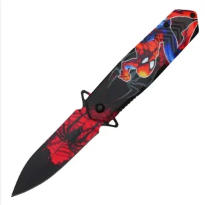 Web Of Red Pocket Knife