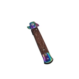 Snake Eye/ Wood Handle Folding Knife