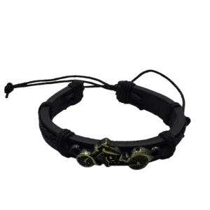 Motorcycle Bracelet (Antique Gold Bike)