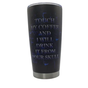 Thunder Blue Skull Tumbler