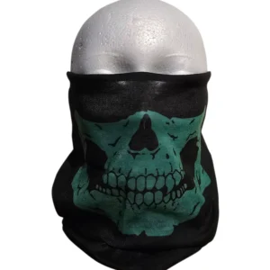 Green Skull Print Balaclava Windproof