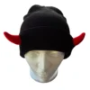 Red Horns Winter Beanie Hat
