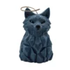Blue Wolf Pillar Candle