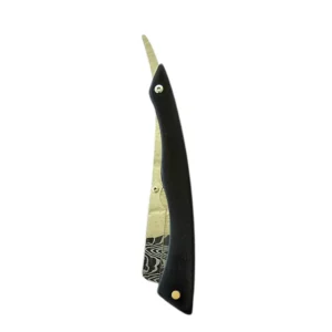 Black Straight Edge Razor W/ Blades Set