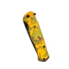 8" Golden Yellow Folding Pocket Knife