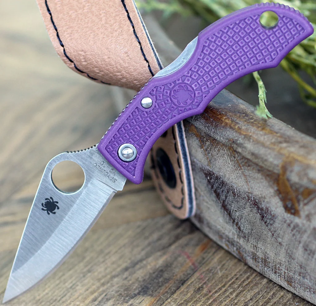 Purple Ladybug 3 Folding Knife / SPYDERCO