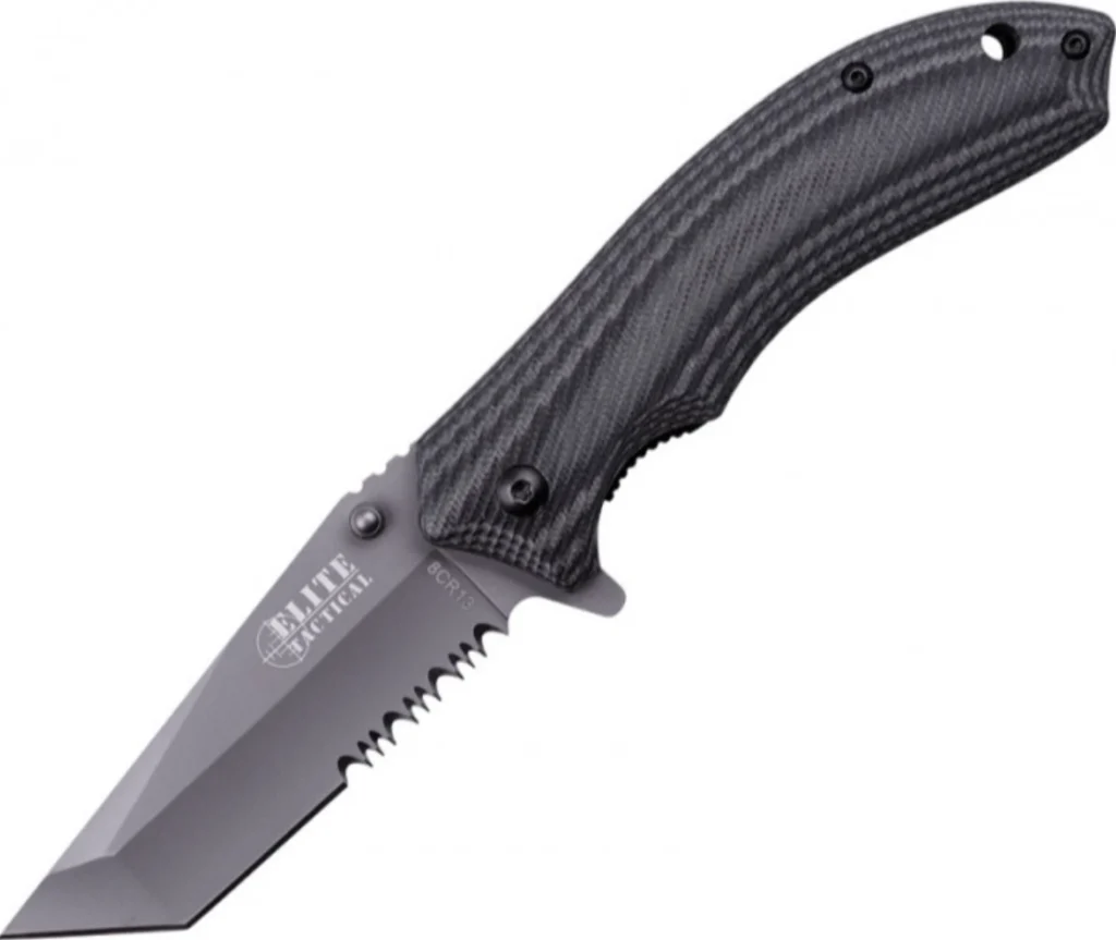 Micarta Handle Assisted Knife / ELITE TACTICAL