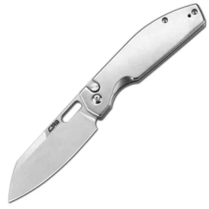 Silver Ekko Flipper Button Lock Knife / CJRB