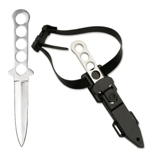 Double Edge Serrated Dive Knife