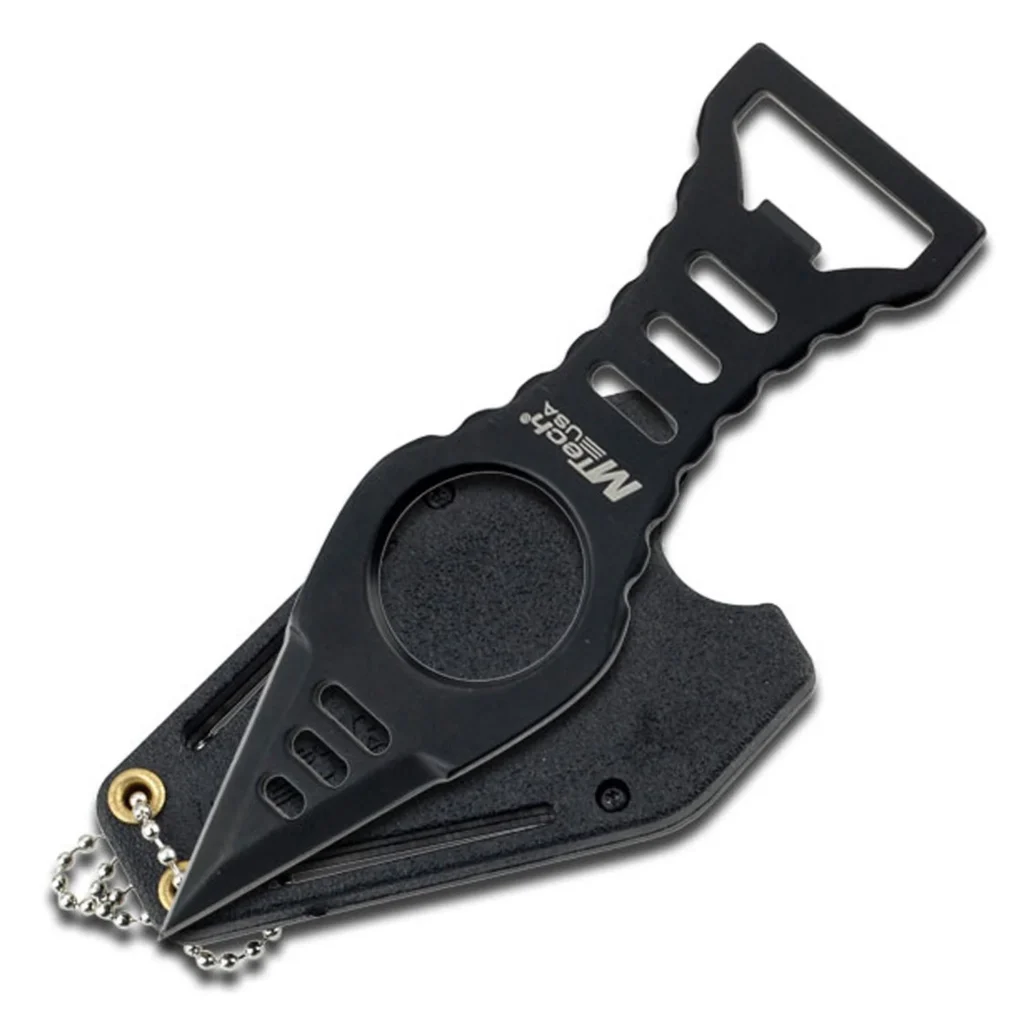 Black Fixed Blade Neck Knife / MTECH USA