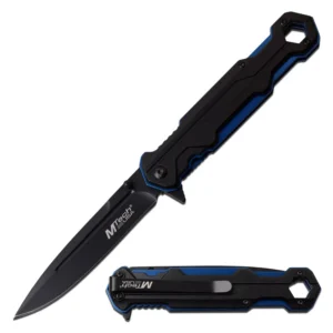 Blue Folding Pocket Knife / MTECH USA
