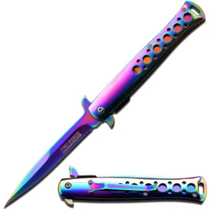 Rainbow Stiletto Pocket Knife / TAC-FORCE