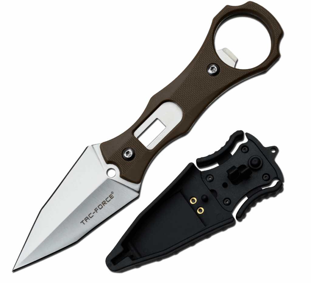 Brown Fixed Blade Knife / TAC-FORCE