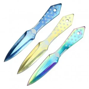 6.5" 3 Pc Punisher Throwing Knife Set