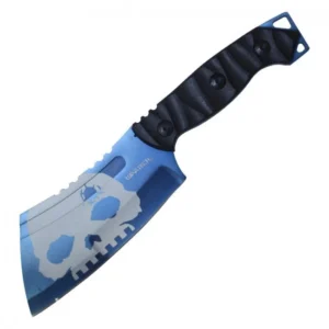 9 1/2" Blue Skull Hunting Knife