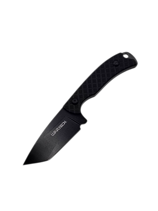 WARTECH 5" Black Tanto Neck Knife
