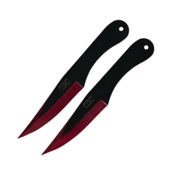 Red & Black Throwing Knife Set (2pc)