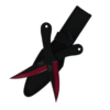 Red & Black Throwing Knife Set (2pc)