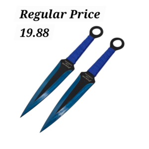 AEROBLADES Blue 2pc Throwing Knives