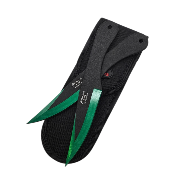 Green Throwing Knives Set (2pc)