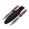 AEROBLADES 9" Two Tone Red Throwing Knives ( 3pcs)