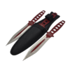 Two-Tone Red Throwing Knives Set (3pc)