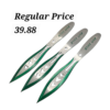 AEROBLADES Green Star War Throwing Knives