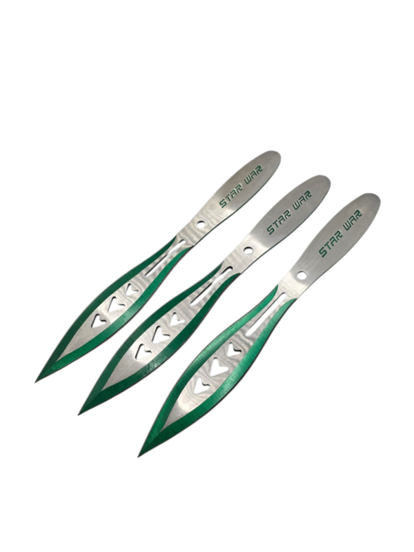 AEROBLADES Green Star War Throwing Knives
