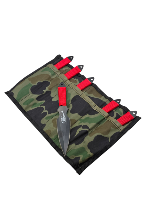 AEROBLADES 6 Piece Red Wings Throwing Knives