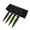 Gold & Green Throwing Knives Set (4pc)