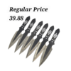AEROBLADES Black Flash Throwing Knives (6)