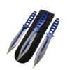 AEROBLADES 9" Two Tone Blue Throwing Knives (3)