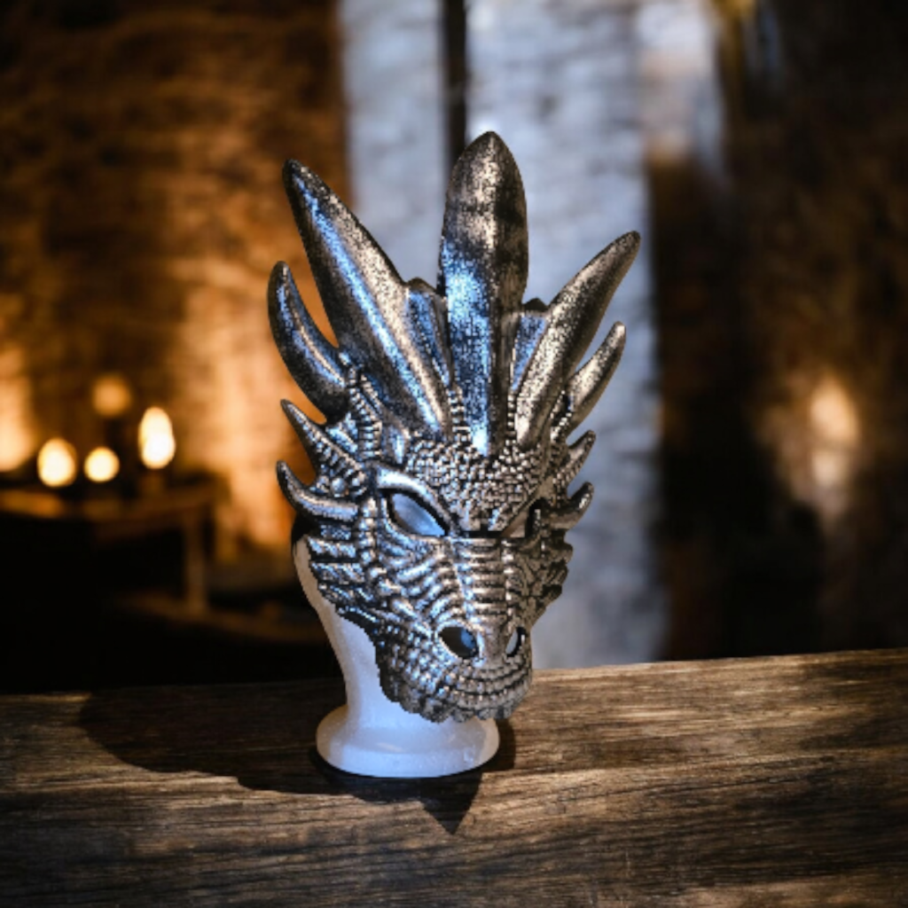 Silver Dragon Cosplay Mask