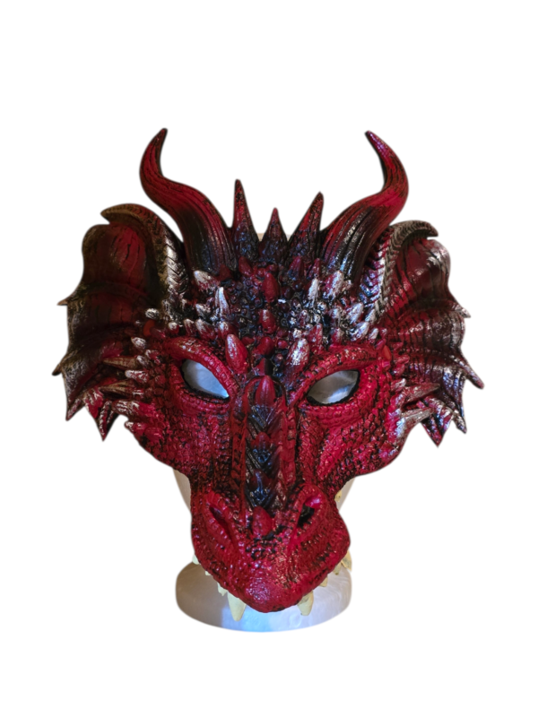 Red Fiery Dragon Cosplay Mask