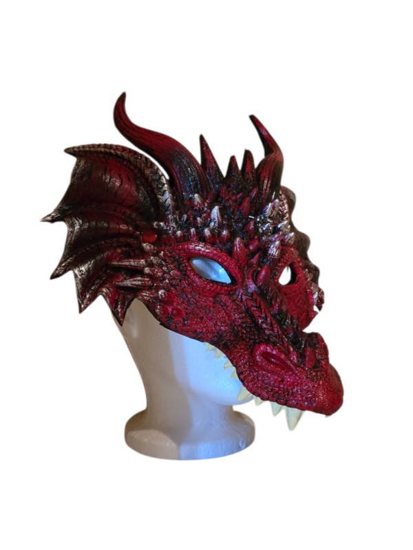 Red Fiery Dragon Cosplay Mask