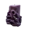 Purple OctoSkull Pillar Candle (SoyWax)
