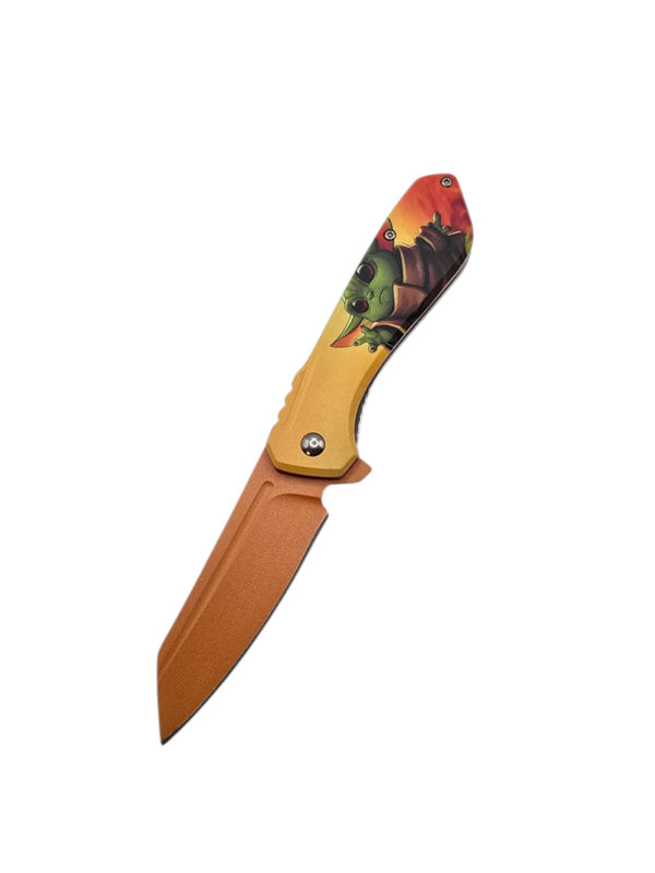 Orange Folding Pocket Knife