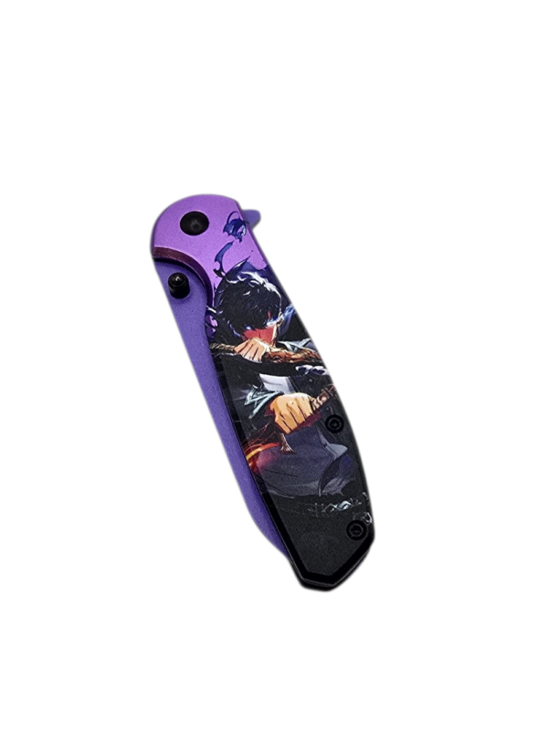 Purple Ninja Folding Pocket Knife