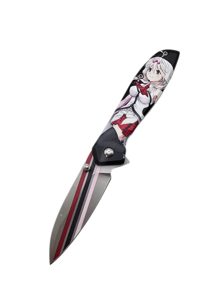 Anime Girl Folding Pocket Knife