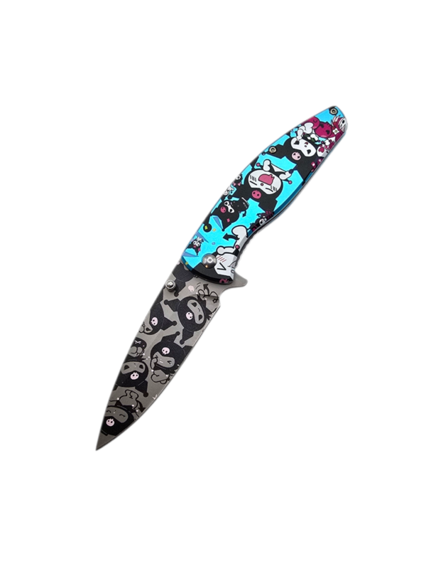 Blue Cat Folding Pocket Knife